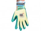 Latex glove with hang card