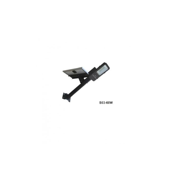 LED SOLAR STREET LIGHT 60W โคมไฟสนามโซล่าแบบแยกแผงโซล่า พร้อมเซนเซอร์และรีโมทคอนโทรล