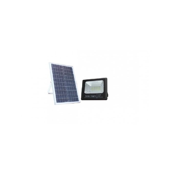 LED SOLAR FLOOD LIGHT 100W แบบแยกแผงโซล่า พร้อมเซ็นเซอร์และรีโมทคอนโทรล