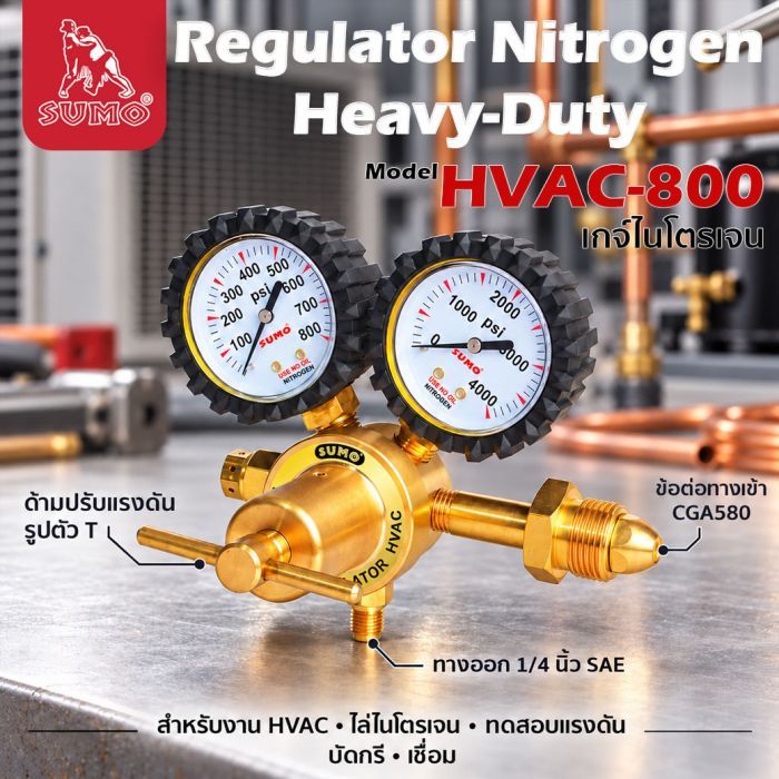 Regulator Nitrogen Heavy-duty รุ่น HVAC-800