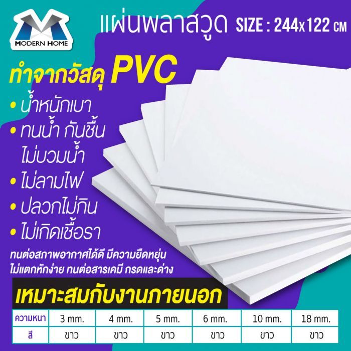 แผ่นพลาสวูดภายนอก 2440x1220mm