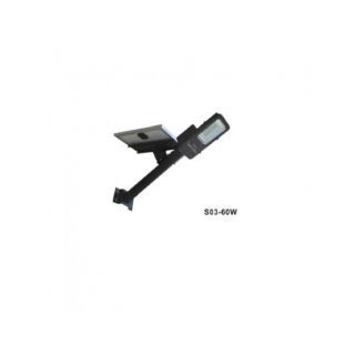 LED SOLAR STREET LIGHT 60W โคมไฟสนามโซล่าแบบแยกแผงโซล่า พร้อมเซนเซอร์และรีโมทคอนโทรล