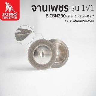 จานเพชร 1V1-E-CBN230-D78-T10-X14-H12.7