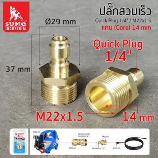 ปลั๊กสวมเร็ว 1/4