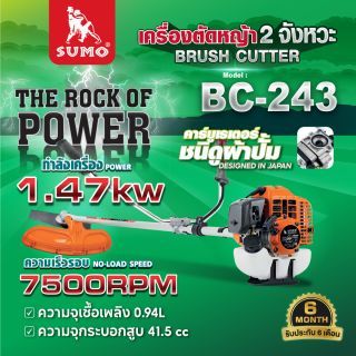 เครื่องตัดหญ้า 2 จังหวะ รุ่น BC243 SUMO สะพายบ่า
