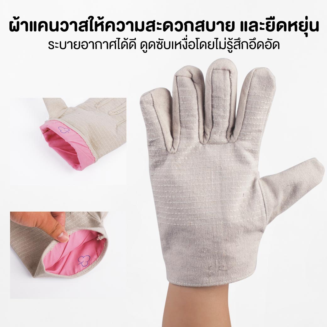 ถุงมือผ้า แคนวาส 10 นิ้ว 