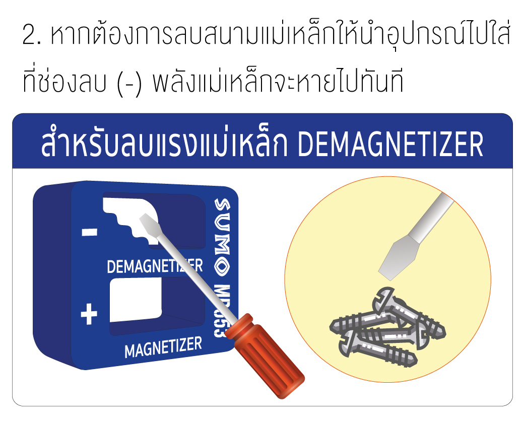 วิธีใช้ เครื่องสร้างแม่เหล็ก และลบแม่เหล็ก รุ่น MD553 SUMO