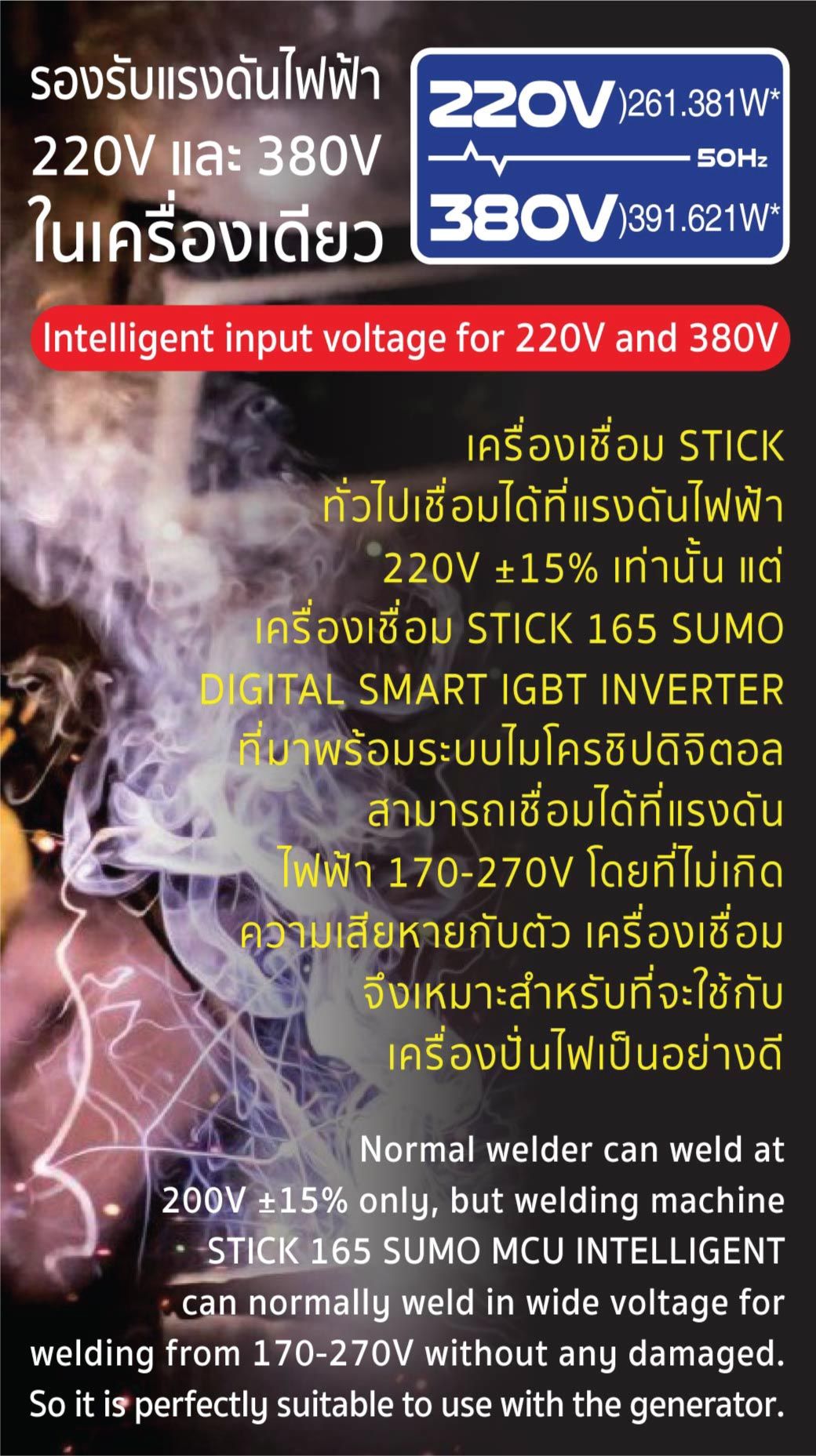 เครื่องเชื่อม STICK 165