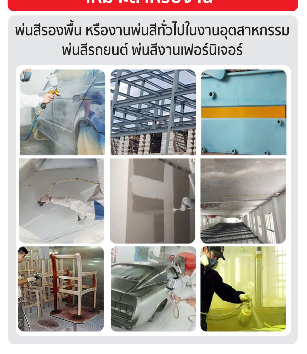 คู่มือวิธีใช้ กาพ่นสีกาล่าง 1.8 มม. รุ่น F-75S ยี่ห้อ SUMO