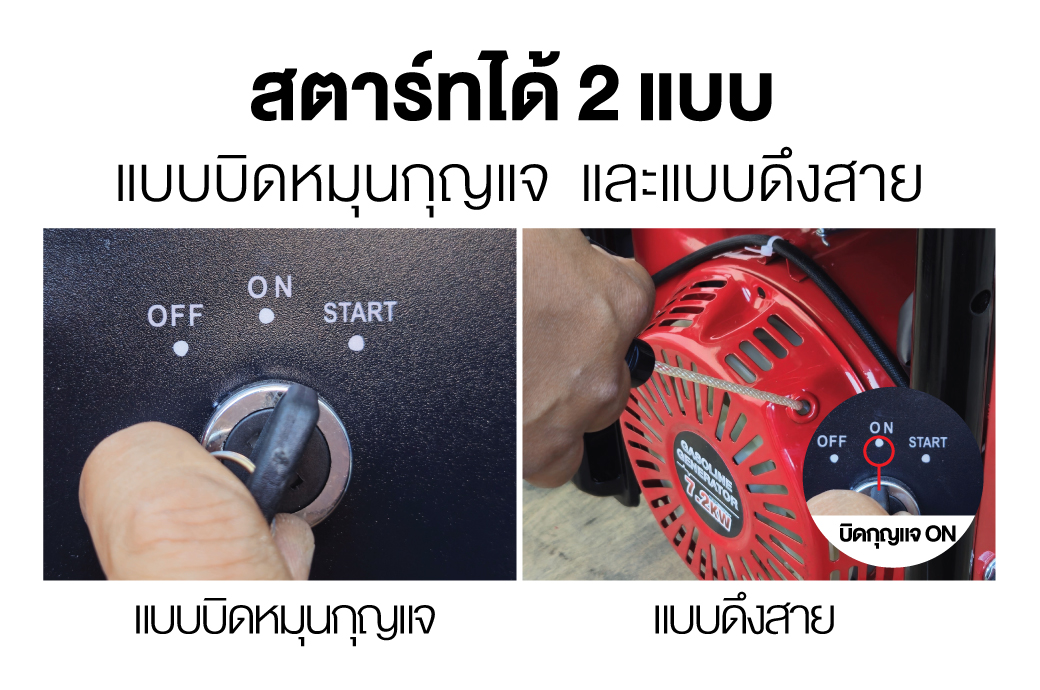 เครื่องปั่นไฟเบนซิน 7.2KW SUMO 17HP